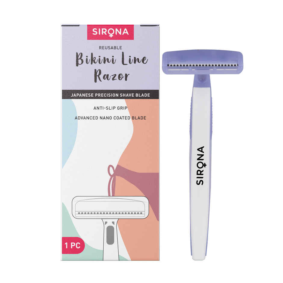 Sirona Reusable Bikini Razor for Sensitive Area | Safe, Clean and Irritation-Free Shave